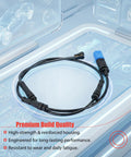 Front brake pad wear sensor cable with blue plug and black wires for Audi A4/A5/A6/A8/Q5/Q7/Q8