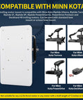 Quick Release Trolling Motor Mount Bracket For Ulterra Terrova PowerDrive V2 Riptide ST SP Deckhand 40 Electric Steer Mounting Plate 1854017 RTA 17 White No Fuss Quick Install Built Rock Solid with Minn Kota motor compatibility.