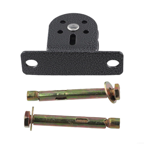 Heavy Duty Fixed Pulley Lifting Sheave With Double Bearing For Silent Wire Rope Lift Up To 600 Pound Load Capacity 3mm To 10mm Cable Compatibility Stainless Steel Rigging Hardware For Home Gym DIY Projects shown with mounting bolts