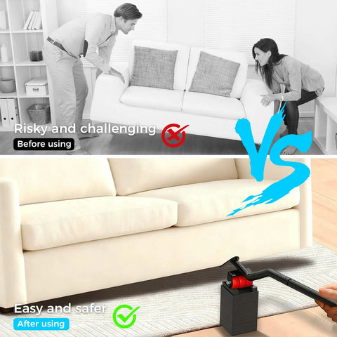 Heavy Duty Furniture Lifter And Slider Set For Moving Sofas And Appliances Up To 800 Lbs Easy Lift And Glide With Four Raise Blocks And One Lifter Tool Perfect For Refrigerators And Large Appliances