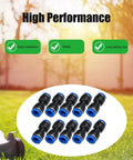 10 Pack Push To Connect Straight Tube Fittings 4mm OD To 4mm OD Pneumatic Connectors with durability highlights