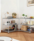Beefy Heavy Duty 24 Inch Deep Metal Wire Shelving Unit For Kitchen Garage And Pantry, Adjustable Shelves, Microwave Stand, Sturdy Steel Bakers Rack, Standing Organizer, Industrial Grade Storage With 550 Lbs Per Shelf And 1650 Lbs Total Capacity in living room