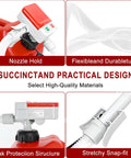 Automatic Gas Can Pump With Auto Stop Sensor, Battery Operated Portable Fuel Transfer Tool, close-up of nozzle and hose