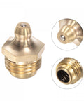 Brass Straight Grease Fitting M14 X 1.5mm Thread Hydraulic Fittings Accessories 2 Pieces Heavy Duty Brass Connection Rust Resistant