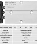 Heavy Duty Pneumatic Air Cylinder TN16 30 TDA16 30 With 16mm Bore And 30mm Stroke Double Rod Double Acting Aluminum Body Magnet Silver Finish 145 PSI Max Industrial Grade Great For Automation And Manufacturing product specifications
