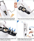 Installation steps for Drop-In Fuel Pump Assembly Replacement E3542M showing swing arm placement and securing procedure