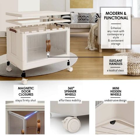 Large Capacity Stackable Storage Bins With Rollaway Wheels And Tight Seal Lids Open Front Structure Foldable Closet Tower For Quick Home Reset And No Fuss Room Refresh Essentials