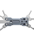 Compact Folding Screwdriver Kit With Seven Tools Including Four Allen Wrenches 2.5 3 4 And 3/16 Inch Plus Flat Phillips And Torx T25