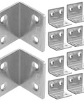 Beefy Heavy Duty L Shelf Brackets Set For Wood Shelves 90 Degree Corner Supports In 304 Stainless Steel Easy DIY Install