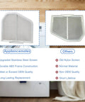 Stainless Steel Dryer Lint Filter Catcher Screen For Whirlpool Kenmore Maytag Replacement Part W10049360 8066170 comparison chart