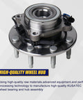 Front Wheel Bearing And Hub Assembly 515058 For 4x4 8-Lug Trucks And SUVs With ABS Drop-In Replacement product image
