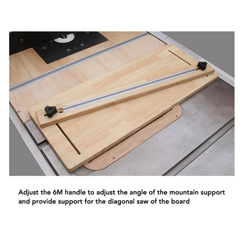 Heavy Duty Aluminum T Track Miter Jig for Woodworking and CNC, precise alignment, placed on a woodworking table