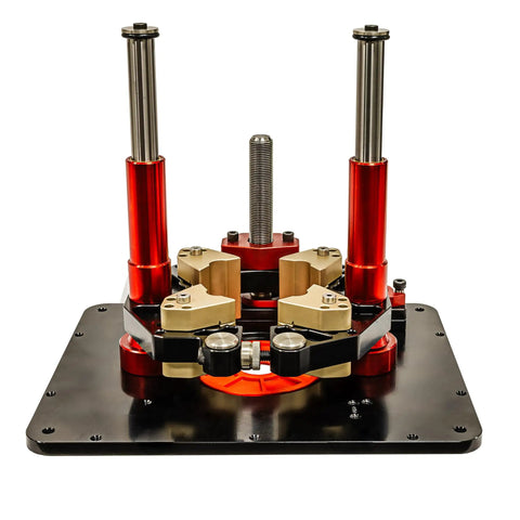Universal Router Lift Mast-R-Lift II with built-in locking system for above-table bit changes, stainless hardware visible.