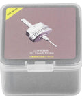 3D Finder Pro Universal Sensor Probe For CNC Machines With Tungsten Tip in clear storage box, showing durable design.
