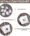 120 Pcs Drawer Bottom Support Brackets With Screws Plastic Drawer Wedges And Corner Brackets Repair Kit details shown on wood surface