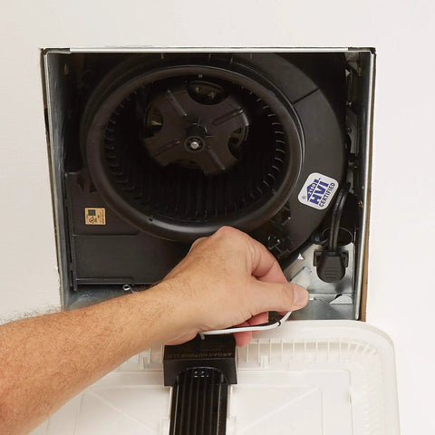 Installing SurfaceShield Vital Vio Bathroom Exhaust Fan Grille With Disinfecting Violet Led Light, White Finish