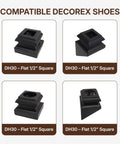 Swivel Baluster Connector For Half Inch Square Balusters, Adjustable Aluminum Structural Mount With Screws, visible Decorex shoes