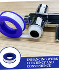 12 Rolls PTFE Plumbers Tape Sealing Tape For Faucet Leaks And High Temperature Plumbing Pipe Sealant For Home Garden DIY Repairs Prevents Leaks And Extends Pipe Life on faucet