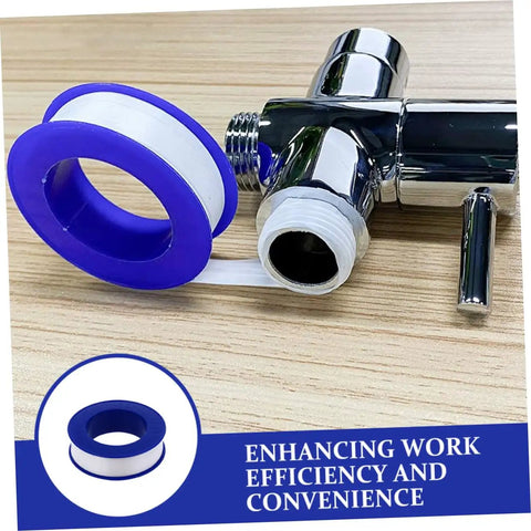 12 Rolls PTFE Plumbers Tape Sealing Tape For Faucet Leaks And High Temperature Plumbing Pipe Sealant For Home Garden DIY Repairs Prevents Leaks And Extends Pipe Life on faucet