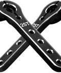 2 Pack 25T Servo Horns, 56mm Metal Extension Arm With 25 Teeth For RC Planes, Helis, And Cars, Black, CNC Machined Aluminum in cross shape