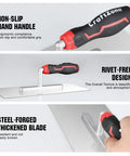 11-Inch By 5-Inch Stainless Steel Flat Finishing Trowel With Soft Grip Handle for Smoothing Mortar Plaster Drywall Cement and Tile