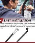 38 Piece 14G Bicycle Spokes 278mm Carbon Steel Black Finish Set For Wheel Repair And Assembly shown in installation