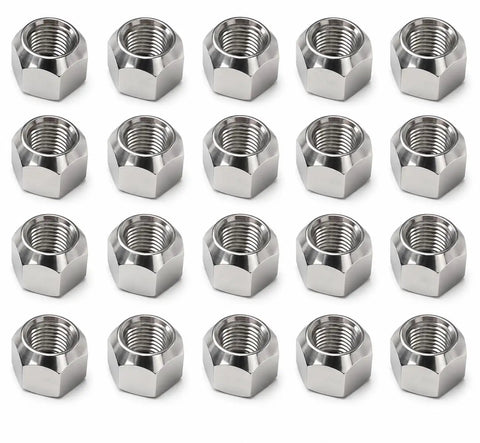 Premium Steel Wheel Lug Nut Set For Suzuki Samurai SJ410 SJ413, 20-Piece Direct Replacement Kit With Heavy-Duty High-Strength Bolts For Smooth Fit And Reliable Ride On Any American Road Today. 20 silver steel lug nuts displayed
