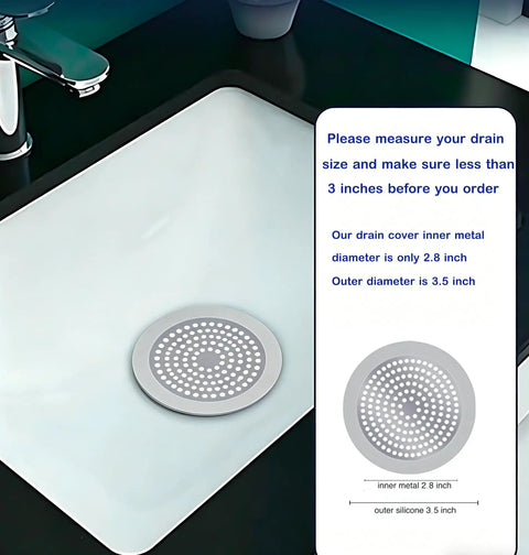 Rock Solid 3.5 Inch Shower Drain Hair Catcher, Heavy Duty 304 Stainless Steel Sink Strainer And Bathtub Guard, Hooks Right Up To Snag Every Strand, Smooth Zero Sweat Cleanup For Your Home