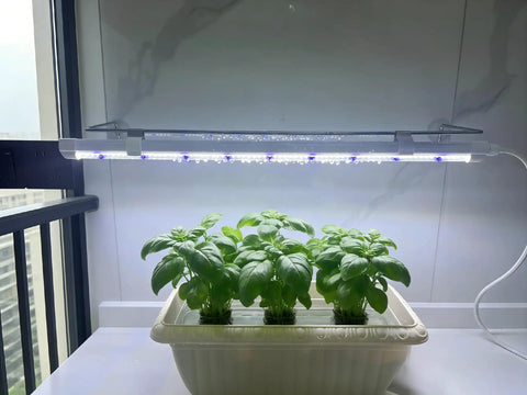 2Ft Suction Cup Plant Grow Light 12W LED Wall Mount Grow Lamp With Adjustable Height For Seed Starters, Herbs, and Indoor Gardens