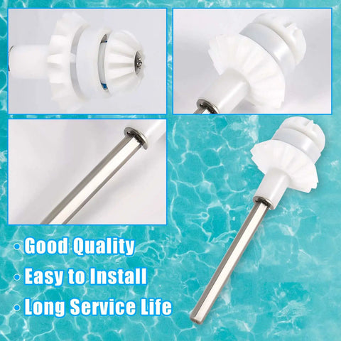 Two Pack Pool Cleaner Drive Shaft With Engine Wheel Bearing Replacement Parts For Zodiac MX6 MX8 MX6EL MX8EL Elite