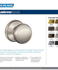 Andover Bed and Bath Privacy Door Knob with Addison Trim in aged bronze finish shown with available finishes options.