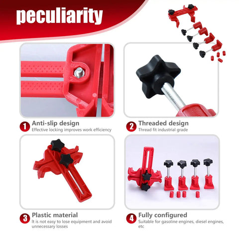 Shop Standard 9 Piece Cam Timing Sprocket Locking Tool Kit With Grippy Double Camshaft Clamp for efficient under hood use.