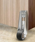 Slick Rolling Door Bottom Guide Adjustable Thermoplastic Rubber Slider Wheel With Mounting Hardware for smooth gate operation.