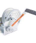 Heavy Duty Brake Winch 1200 Lb Capacity, Rust-Resistant TUFFPLATE Zinc Finish, Power Coated, 7 In Ergonomic Handle