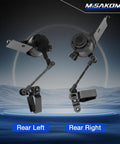 Rear Left And Right Air Suspension Ride Height Level Sensor Replacement For 04 11 Escalade Dual Sensor Kit For Stable Ride And Safe Handling Real Time Height Monitoring And Easy Install Durable Heavy Duty Build For Cadillac SUV rear height sensors