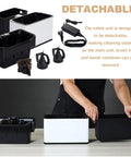 Electric Coffee Knock Box And Portafilter Cleaner With Dual Brush Heads, Automatic Filter Holder Scrubber with detachable setup.
