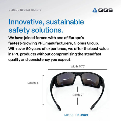 Dorado Safety Glasses With Dual Lenses ANSI Z87 Plus Blue Light Blocking UV Protection And Anti Scratch Coating Blue Revo Lenses