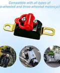 Heavy Duty Pure Copper Motorcycle Battery Cut Off Switch With 100A Breaker, red and black circuit isolator for bikes
