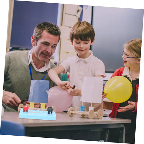 Teacher and students using 8 Piece Lamp Socket Science Experiment Kit for DIY Light Bulb Holders and Electromagnet Projects Basic Electricity Hands On Learning Tool for Students and Home Makers Great For Classrooms and Home Science Labs on a table