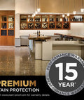 Top Shelf Impregnating Sealer For Granite Marble Tile And Concrete Delivers Workhorse Waterproofing and Stain Blocking indoors, premium stain protection in a stylish bar setting.