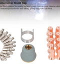 Get Ready For Heavy Duty Cuts With This 22PC Plasma Cutting Consumables Kit, includes plasma cutter shield cap and brass nozzles.