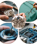 100 Piece Watch Battery Clamp Screws Set For Tiny Small Screws, Pro Grade Repair Kit Tools For Replacing Old Parts collage