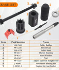 Heavy Duty Injector Sleeve Removal and Installer Kit With Timing Pin and Injector Height Tool Plus Engine Barring Socket For CAT Caterpillar 3406E C15 C16 Diesel Engines Built Tough components display