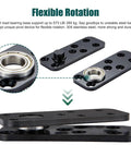 Badass Heavy Duty Hidden Door Hinge Built Like A Tank From 304 Stainless Steel featuring flexible rotation mechanism.