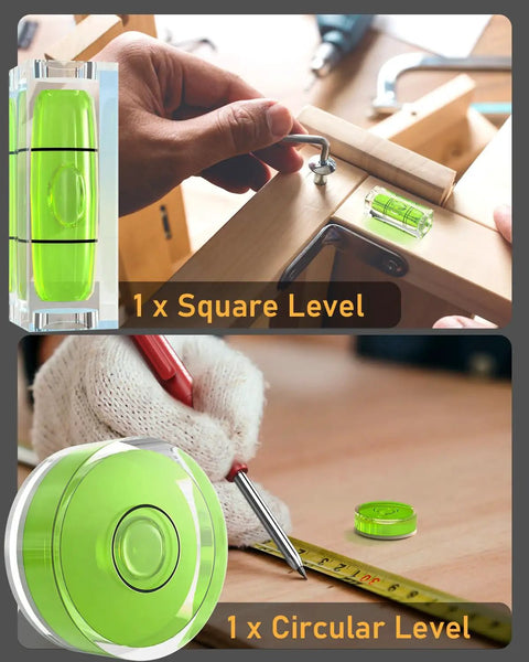 Heavy Duty Carpenter Pencil Kit With Replacement Leads And Mechanical Pencils For Woodworking And Diy Crafting Projects Hella Durable Legit Hands On Workshop Essential With Sharpener, featuring square and circular levels.