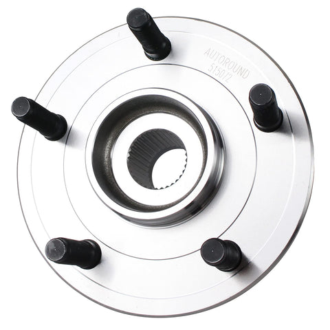 Front Wheel Hub And Bearing Assembly 515072 Compatible With 2002 2008 Dodge Ram 1500 5 Lug Replacement, shown from top angle