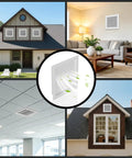 Aluminum Gable Return Air Vent Cover With White Mesh For Interior Doors And Dryers Big 16 By 16 Inch Wall Mount Vent Grille