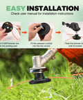 Universal Weed Eater Head With Fast Load Trimmer System No Fuss Install Includes Bolts And Nuts 12 0.095 Inch Trimmer Line installation sequence