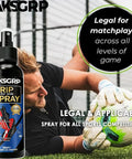 Anti Slip Grip Spray For Shoes And Sports Gear That Boosts Traction On Indoor Courts From Golf To Basketball And Volleyball, Restores Grip Tackiness And Improves Court And Sole Traction In A 120ml Bottle next to goalie in action