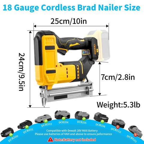 Pro Level Cordless Brad Nailer And Staple Gun Set Built With Brushless Motor For Woodworking And Home Remodeling Loads Up With 1000 Fasteners To Knock Out Tough Diy Projects Like A Badass Straight Shooter